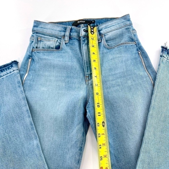Hudson Holly High Waist Side Zipper Straight Leg Jeans size 25 - Picture 15 of 17